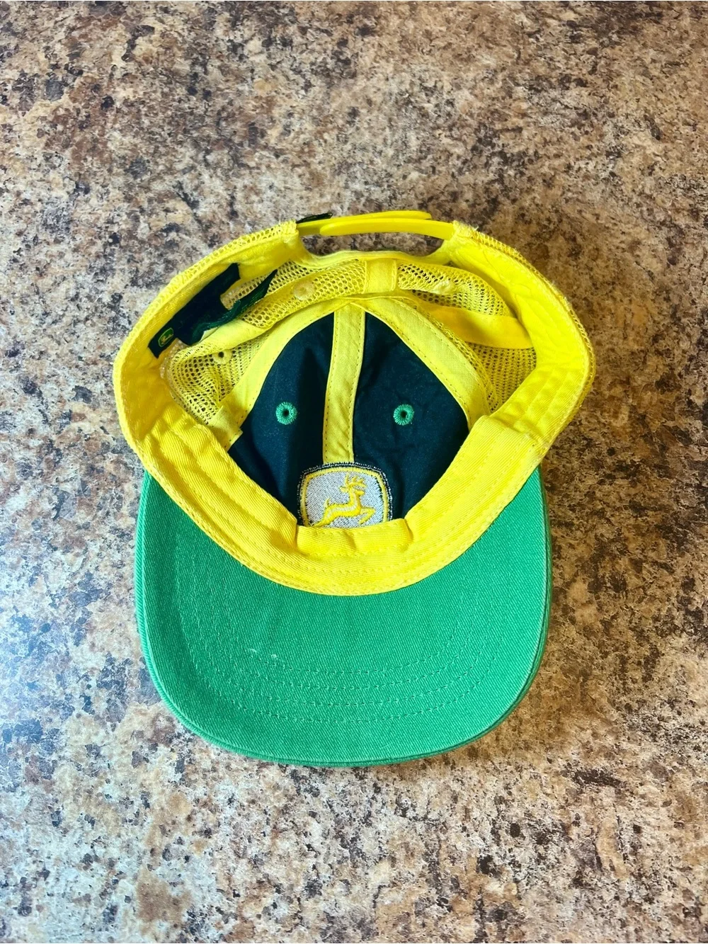 John Deere Green and Yellow Mesh Cap with Embroidered Logo Toddler Boys